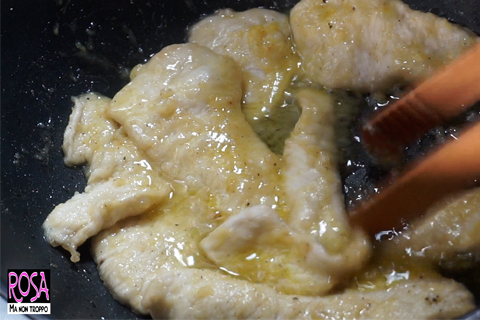 scaloppine di pollo al limone cottura